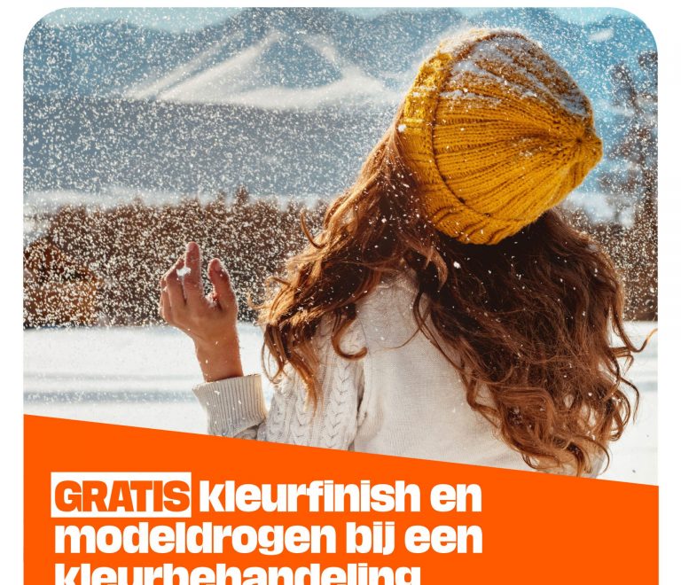 GRATIS kleurfinish en modeldrogen bij een kleurbehandeling!